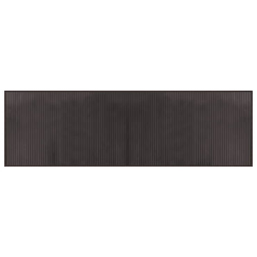 vidaXL Tapis rectangulaire Marron foncé 60x200 cm Bambou