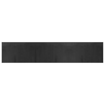 vidaXL Tapis rectangulaire gris 60x300 cm bambou