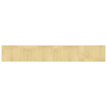 vidaXL Teppich Rechteckig Hell Natur 60x400 cm Bambus