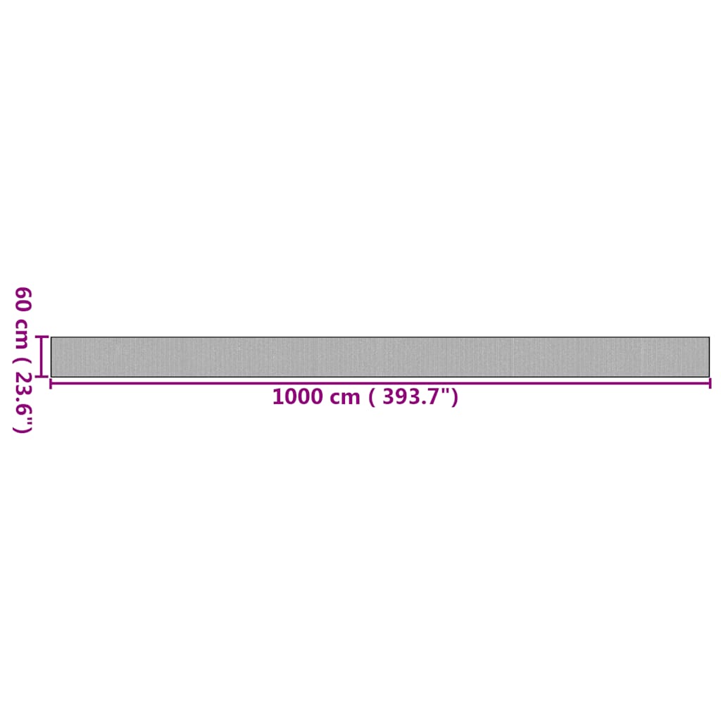 vidaXL Tapis rectangulaire naturel 60x1000 cm bambou