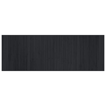 vidaXL Tapis rectangulaire noir 70x200 cm bambou