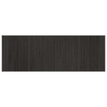 vidaXL Teppich Rechteckig Grau 70x200 cm Bambus