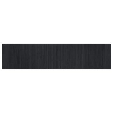 vidaXL Teppich Rechteckig Schwarz 70x300 cm Bambus