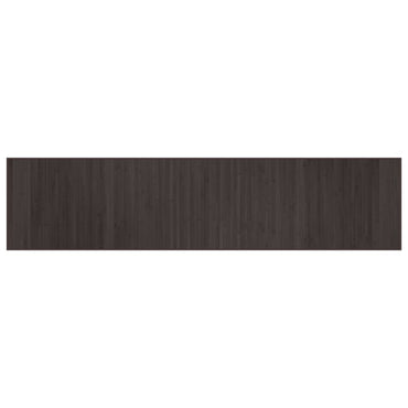 vidaXL Teppich Rechteckig Dunkelbraun 70x300 cm Bambus