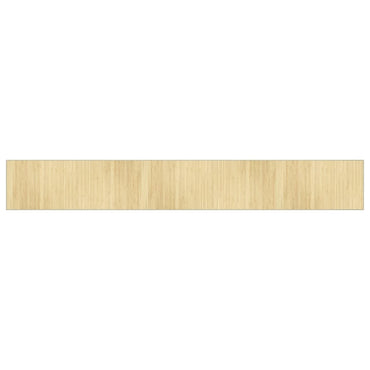 vidaXL Tapis Rectangulaire Nature Clair 70x500 cm Bambou