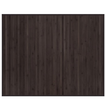 vidaXL Tapis rectangulaire Marron foncé 80x100 cm Bambou