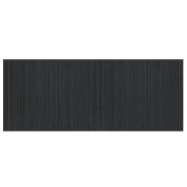 vidaXL Teppich Rechteckig Grau 80x200 cm Bambus