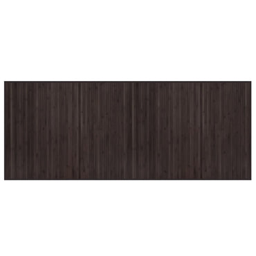 vidaXL Teppich Rechteckig Dunkelbraun 80x200 cm Bambus