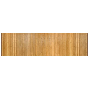 vidaXL Teppich Rechteckig Natur 80x300 cm Bambus