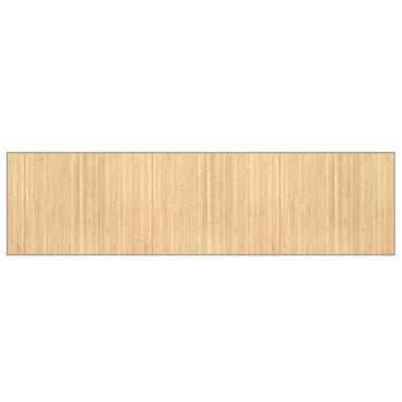 vidaXL Tapis Rectangulaire Nature Clair 80x300 cm Bambou