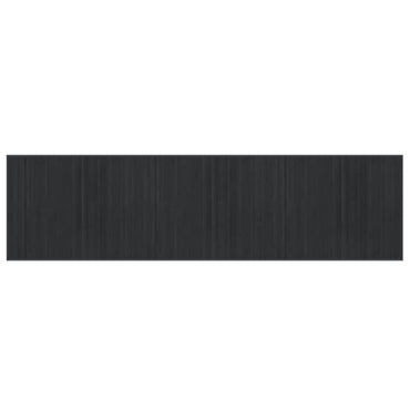 vidaXL Tapis rectangulaire gris 80x300 cm bambou