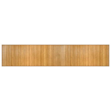 vidaXL Teppich Rechteckig Natur 80x400 cm Bambus
