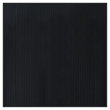 vidaXL Teppich Quadratisch Schwarz 100x100 cm Bambus