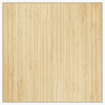 vidaXL Teppich Quadratisch Hell Natur 100x100 cm Bambus