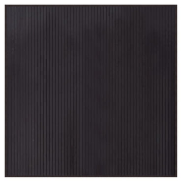 vidaXL Teppich Quadratisch Dunkelbraun 100x100 cm Bambus