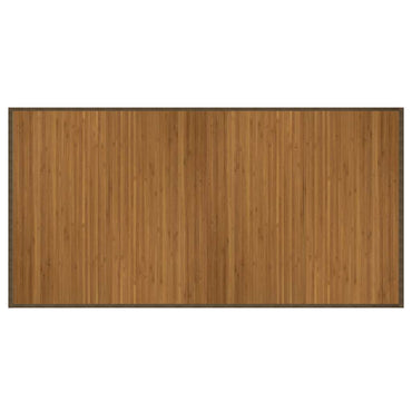 vidaXL Teppich Rechteckig Braun 100x200 cm Bambus