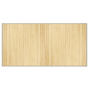 vidaXL Tapis rectangulaire clair naturel 100x200 cm bambou