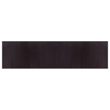 vidaXL Tapis rectangulaire Marron foncé 100x400 cm Bambou