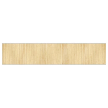 vidaXL Tapis rectangulaire Nature clair 100x1000 cm Bambou