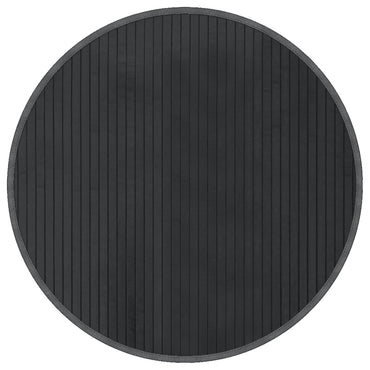 vidaXL Tapis rond gris 60 cm Bambou