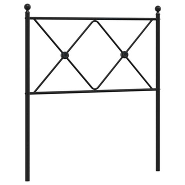 vidaXL Ersatz-Kopfteil Metall Schwarz 75 cm