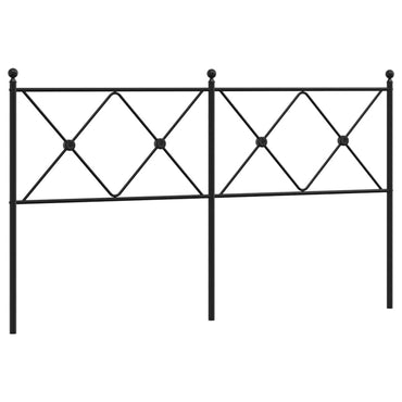 vidaXL Ersatz-Kopfteil Metall Schwarz 150 cm