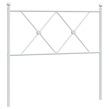 vidaXL Ersatz-Kopfteil Metall Weiß 90 cm