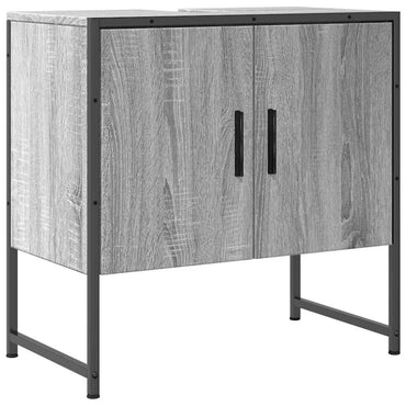 Meuble sous-vasque gris sonoma 60x33x60 cm en bois d'ingénierie vidaXL
