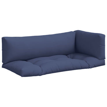 vidaXL Coussins de palette 3 pcs Bleu marine Tissu Oxford