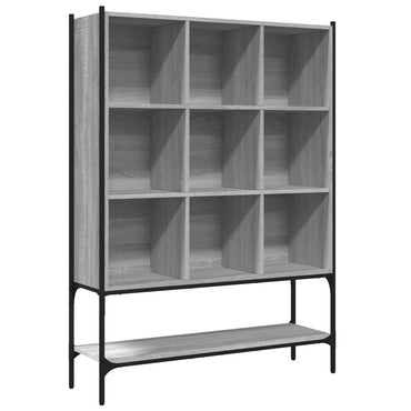 vidaXL Bücherregal Grau Sonoma 102x30x141,5 cm Holzwerkstoff