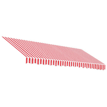 vidaXL Markisenbespannung Rot und Weiß Gestreift 4x3 m