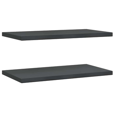 vidaXL Wandregale 2 Stk. 75x40x3 cm Schwarz Edelstahl