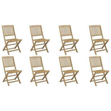 vidaXL Gartenstühle 8 Stk. Klappbar 48,5x57x90 cm Massivholz Akazie
