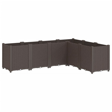 vidaXL Pflanzkübel Braun 160x120x53 cm PP