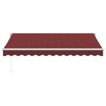 vidaXL Markise Manuell Weinrot 350x250 cm