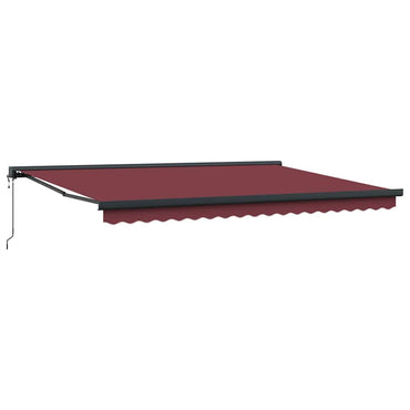 Store banne électrique bordeaux 450x300 cm vidaXL