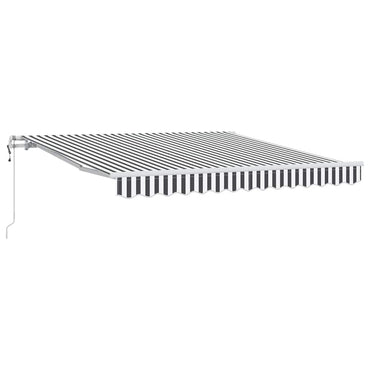 vidaXL Markise Automatisch Anthrazit & Weiß 300x250 cm
