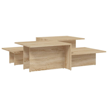 vidaXL Tables basses 2 pcs chêne sonoma aggloméré