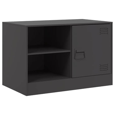 vidaXL Meuble TV Noir 67x39x44 cm Acier
