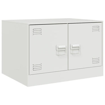 vidaXL Couchtisch Weiß 67x50x44 cm Stahl