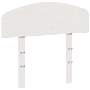 vidaXL Kopfteil Weiß 75 cm Massivholz Kiefer