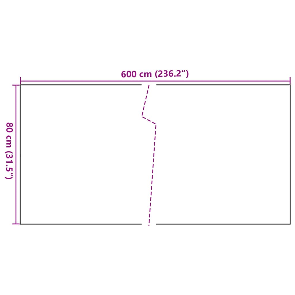 vidaXL Brise-vue de balcon anthracite 600x80 cm en polyrotin