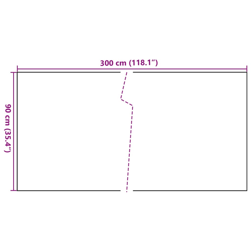 vidaXL Balkon-Sichtschutz Braun und Schwarz 300x90 cm Poly Rattan