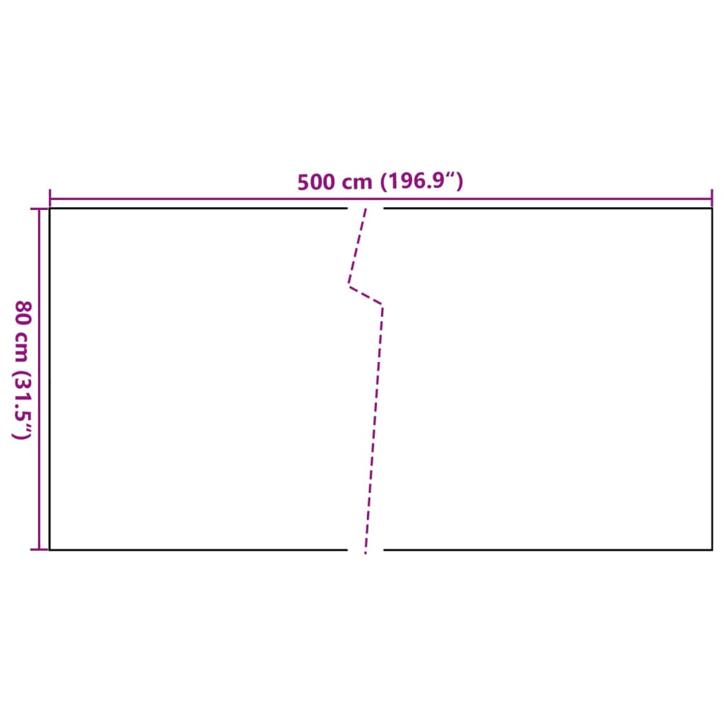 vidaXL Brise-vue de balcon marron et noir 500x80 cm en rotin synthétique