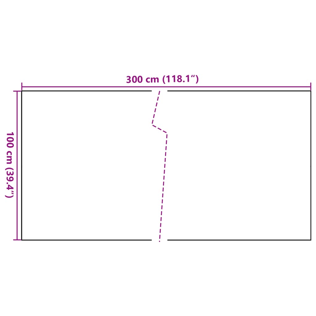 vidaXL Balkon-Sichtschutz Hellbraun 300x100 cm Poly Rattan