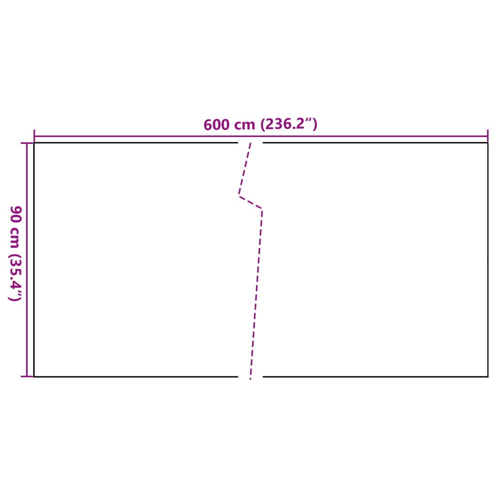 vidaXL Brise-vue de balcon marron clair 600x90 cm en polyrotin