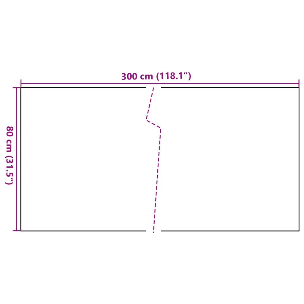 vidaXL Balkon-Sichtschutz Schwarz 300x80 cm Poly Rattan