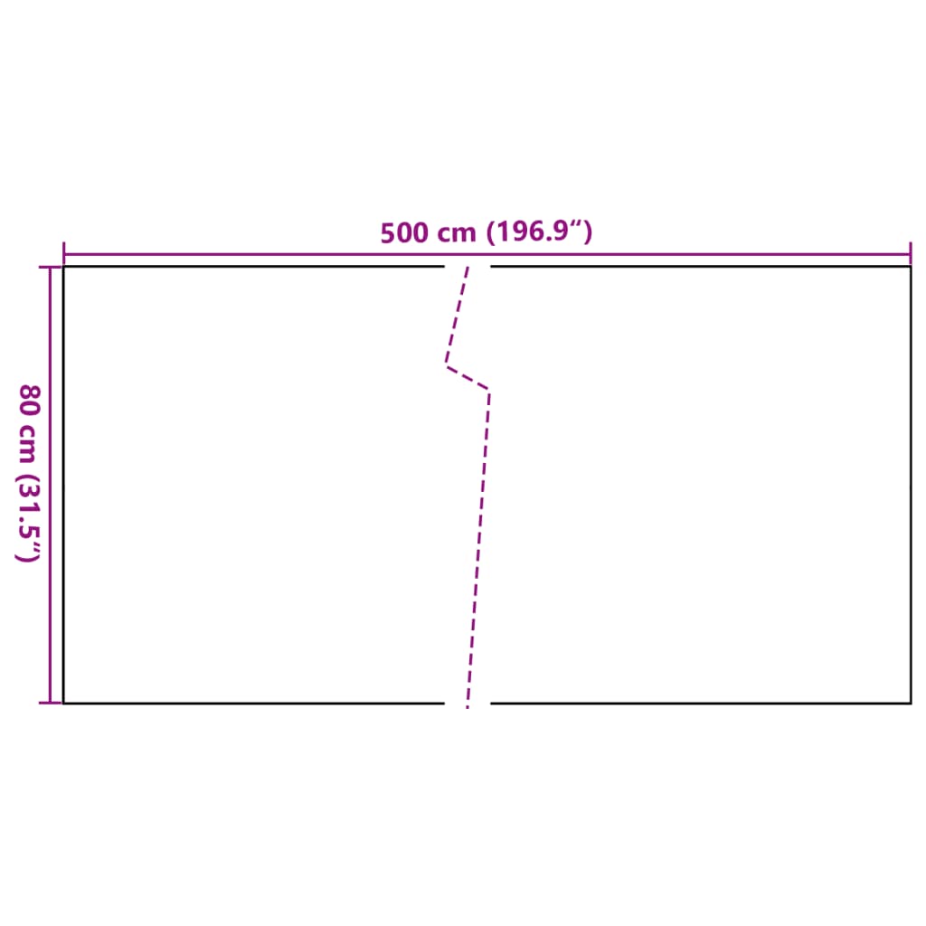 vidaXL Brise-vue de balcon noir 500x80 cm en polyrotin