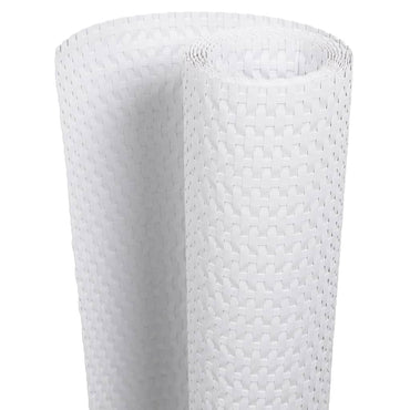 vidaXL Brise-vues de balcon 10 pcs Blanc 255x19 cm Poly rotin
