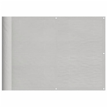 vidaXL Balkon-Sichtschutz Hellgrau 75x1000 cm 100 % Polyester-Oxford